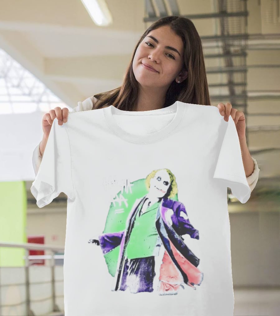 Joker The Dark Knight Ha Ha Ha Iconic Villain Laugh T-Shirt