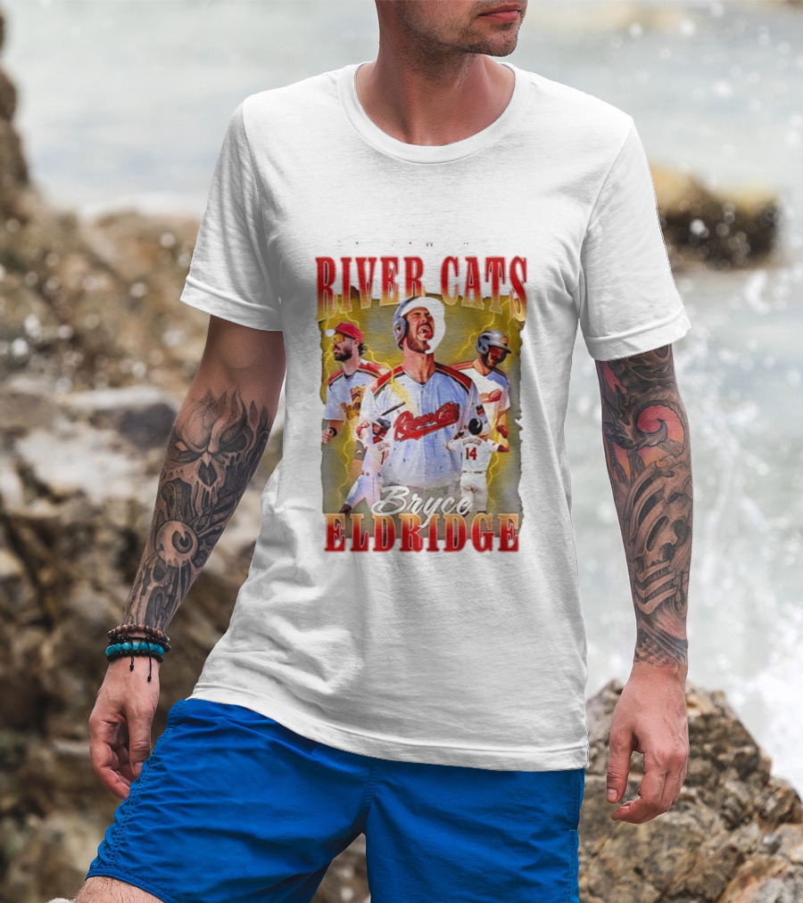 Sacramento River Cats Bryce Eldridge Baseball Team Player Memorabilia T-Shirt