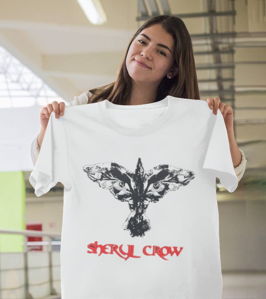 Sheryl Crow Black And White Bird T-Shirt