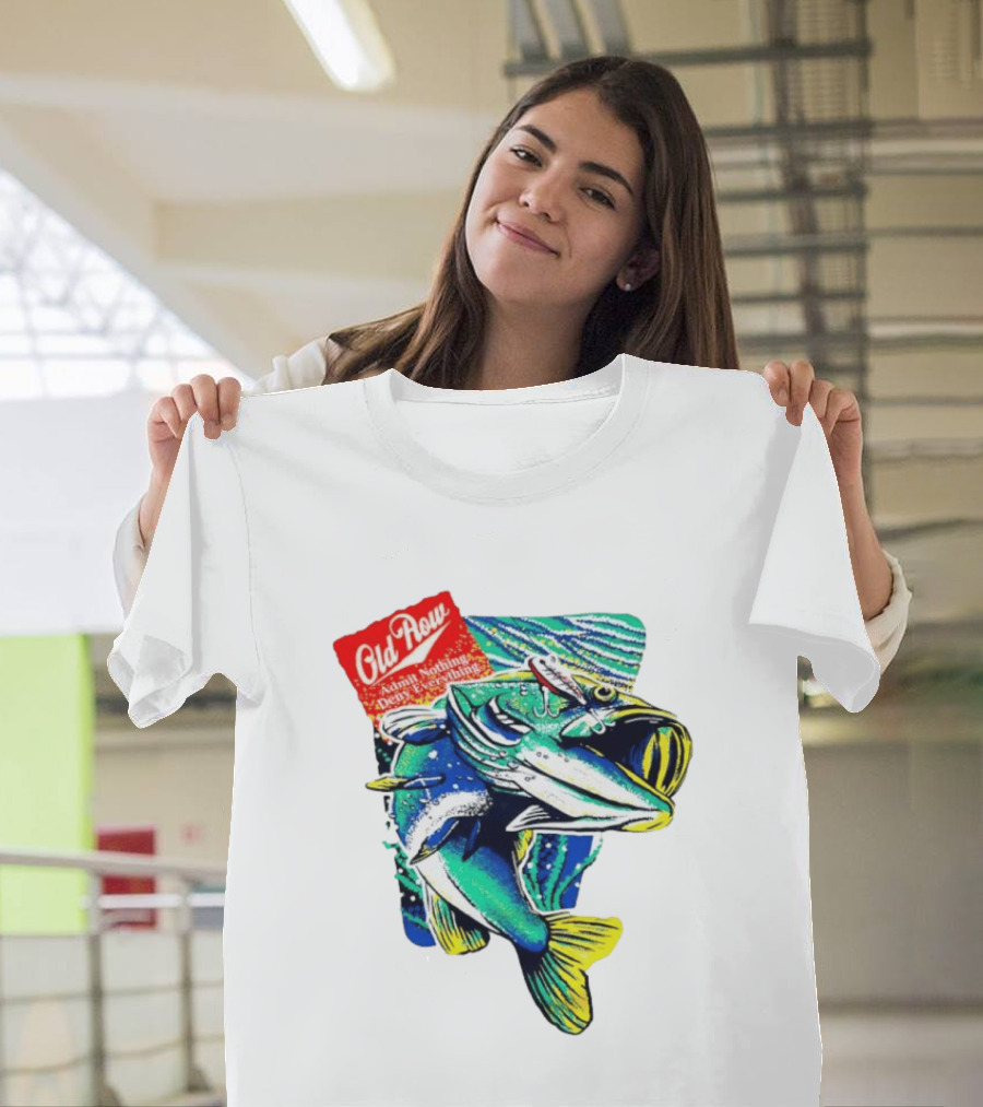 Old Row Largemouth Bass Admit Nothing Deny Everything Fishing T-Shirt
