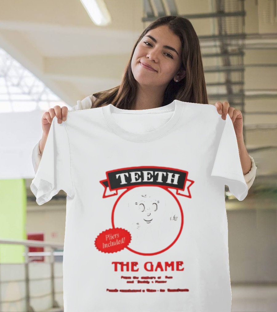 Teeth The Game Pliers Included From The Authors Of Widow's Bay Board Game T-Shirt