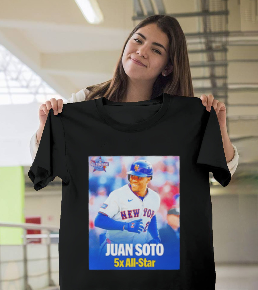 All Star Game 2026 New York Mets Juan Soto 5x All Star T-Shirt