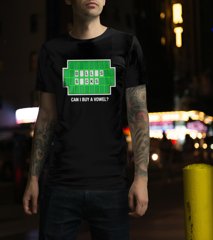 Dalls Scks Can I Buy A Vowel Game Show T-Shirt