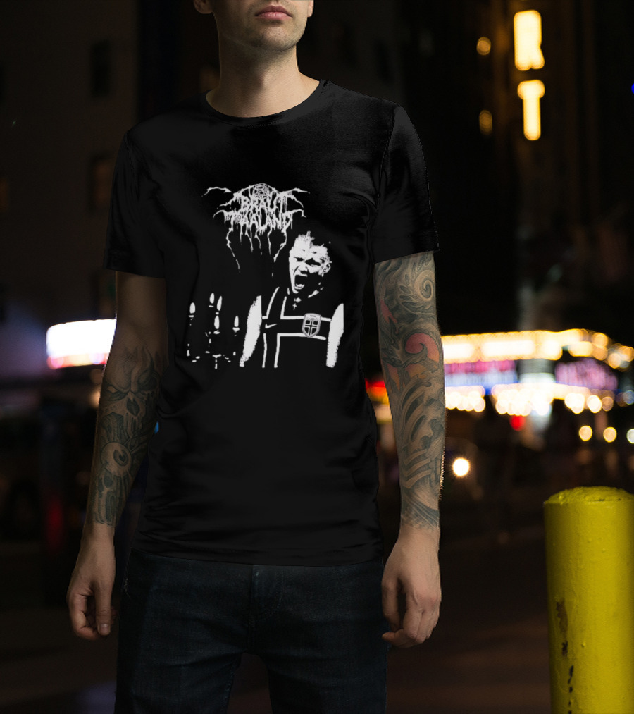 Erling Haaland Norway Black Metal Heavy Metal Braut Football T-Shirt