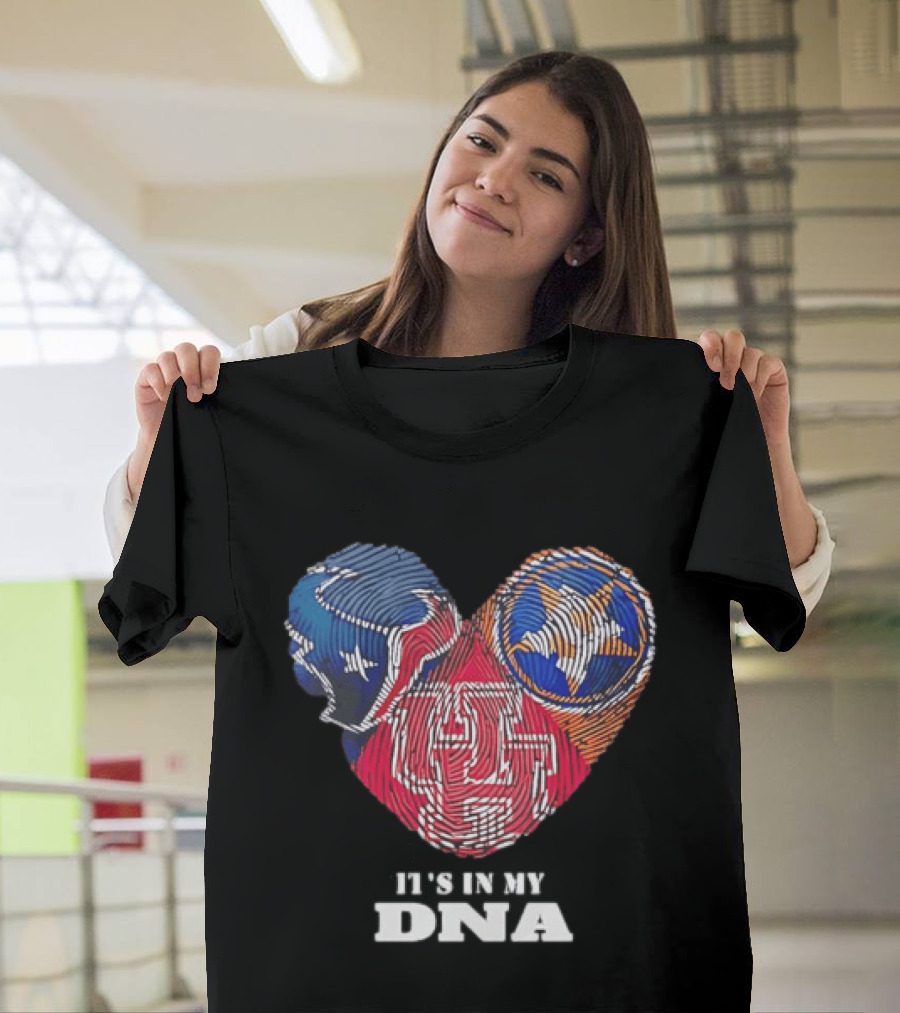 Houston Texans Tennessee Titans It's In My DNA Football Fan T-Shirt