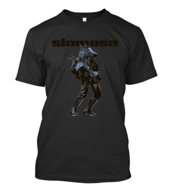 Slomosa Horse Rocker Musician With Guitar T-Shirt