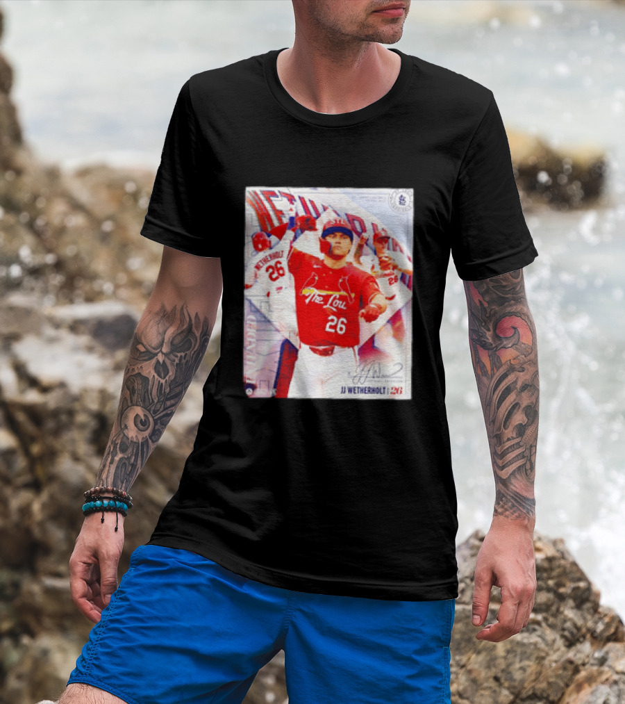 St. Louis Cardinals JJ Wetherholt 26 MLB Fan Memorabilia T-Shirt