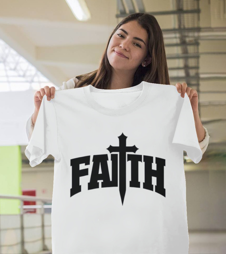 Faith Cross Christian Inspirational T-Shirt