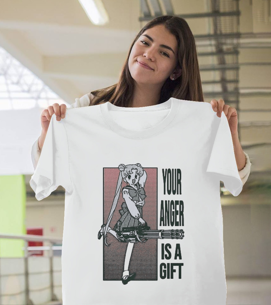 Sailor Moon Your Anger Is A Gift Rage Against The Machine Anime T-Shirt