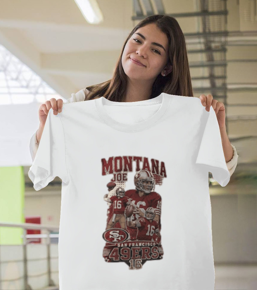 San Francisco 49ers Montana Joe 16 Football Player T-Shirt