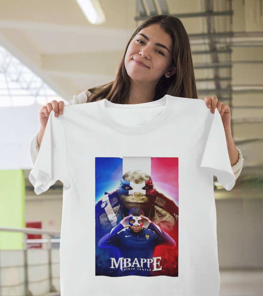 Mbappe France National Football Ninja Turtle T-Shirt