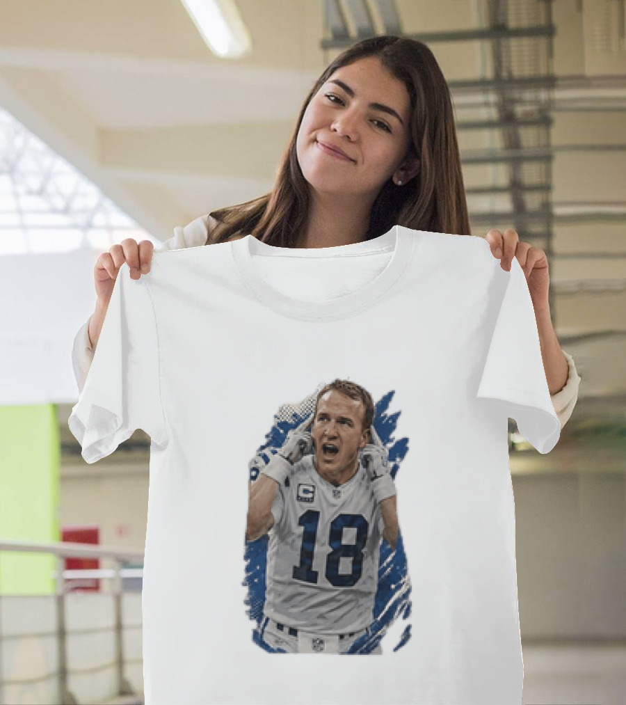Peyton Manning Indianapolis Colts 18 Football Player NFL Legend T-Shirt