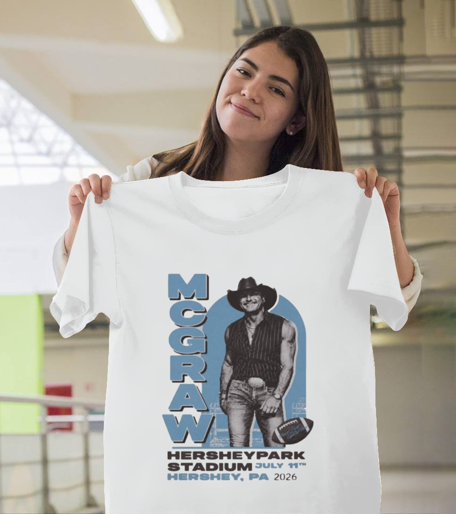 MCGRAW Hersheypark Stadium July 11th Hershey PA 2026 Football T-Shirt