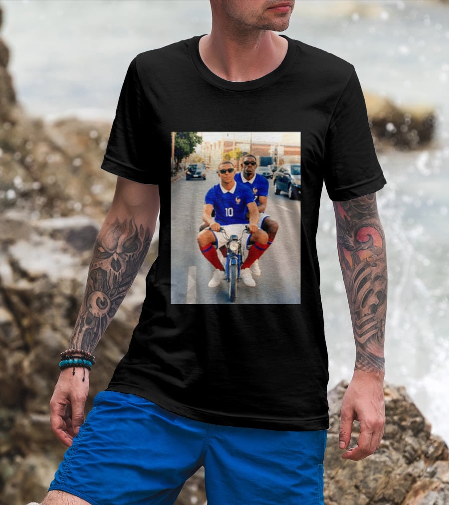 Kylian Mbappé Ousmane Dembélé France Team Jersey T-Shirt
