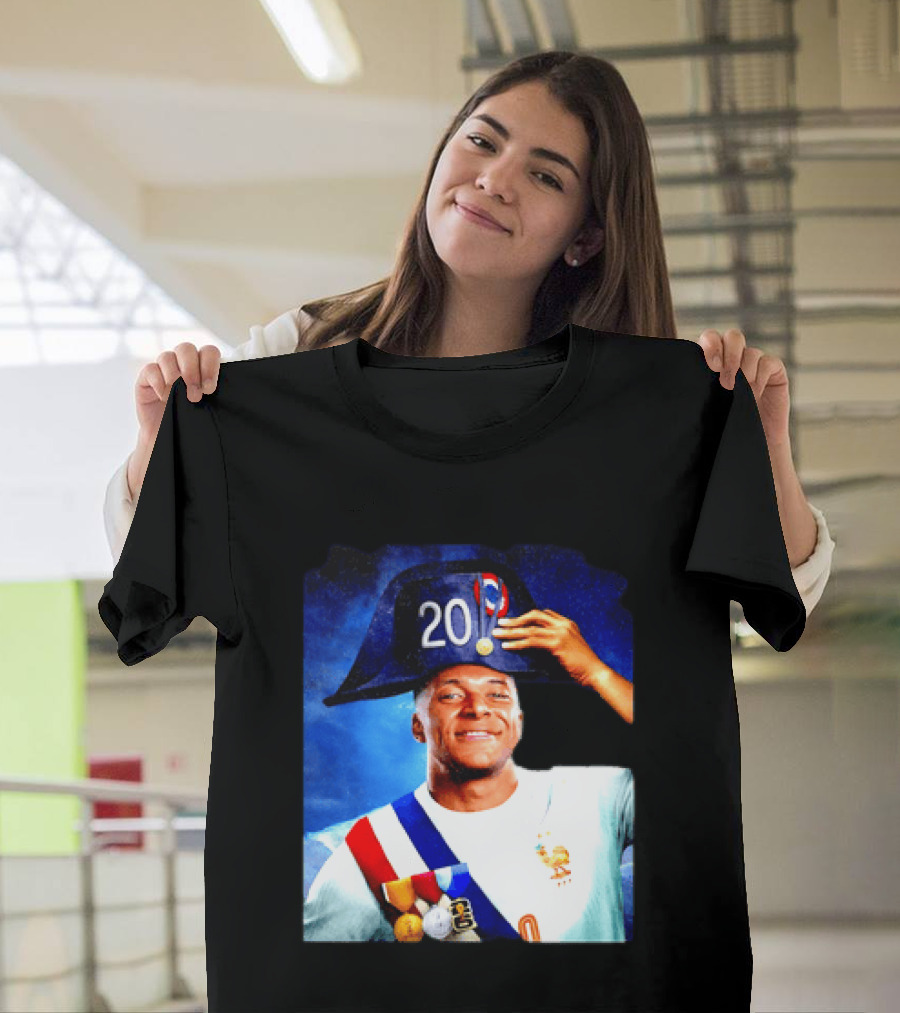 Kylian Mbappé France National Team 2026 Captain No 20 Napoleon Hat T-Shirt