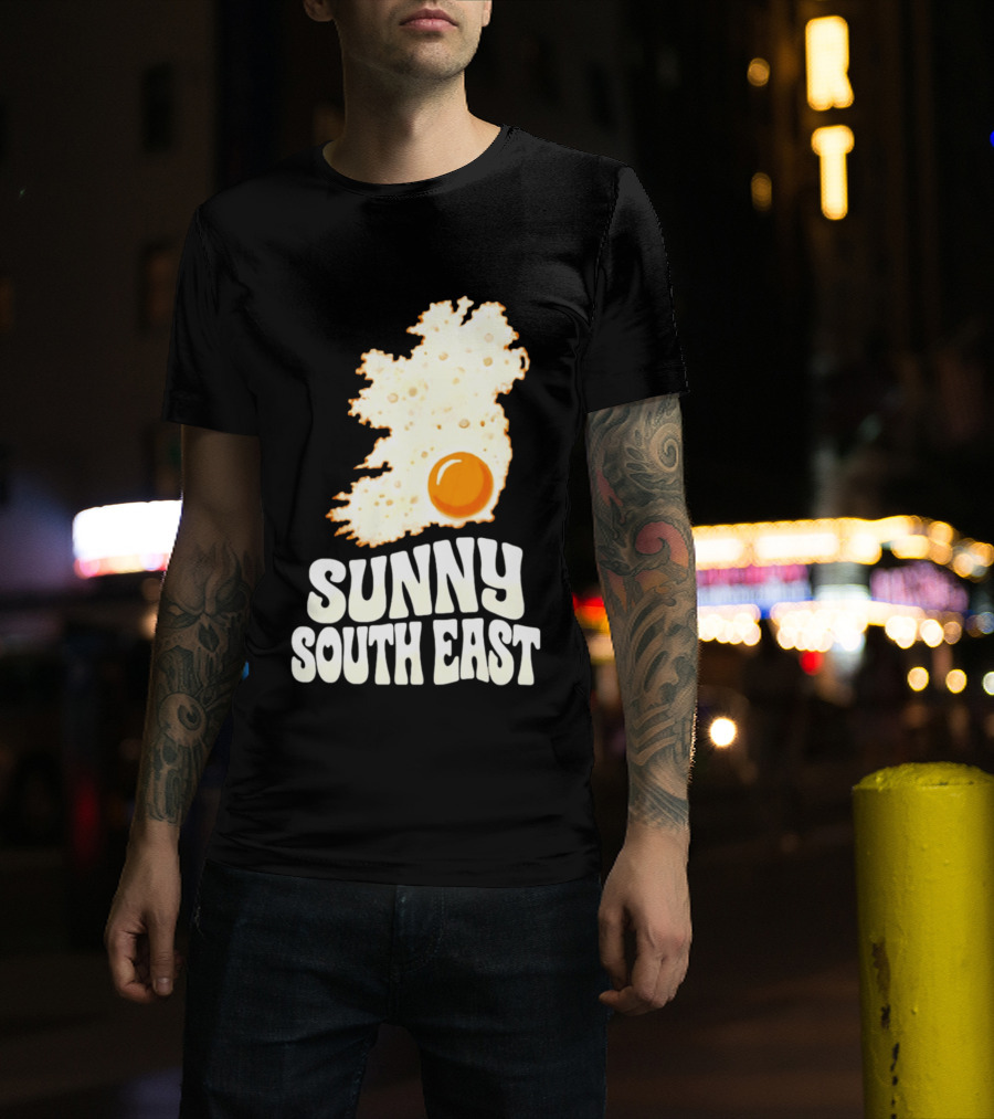 Sunny South East Ireland Fried Egg Map T-Shirt