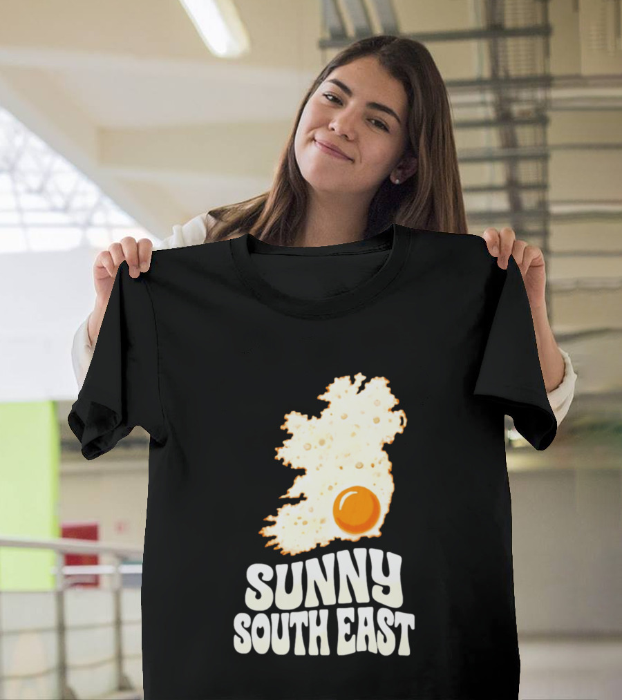 Sunny South East Ireland Fried Egg Map T-Shirt