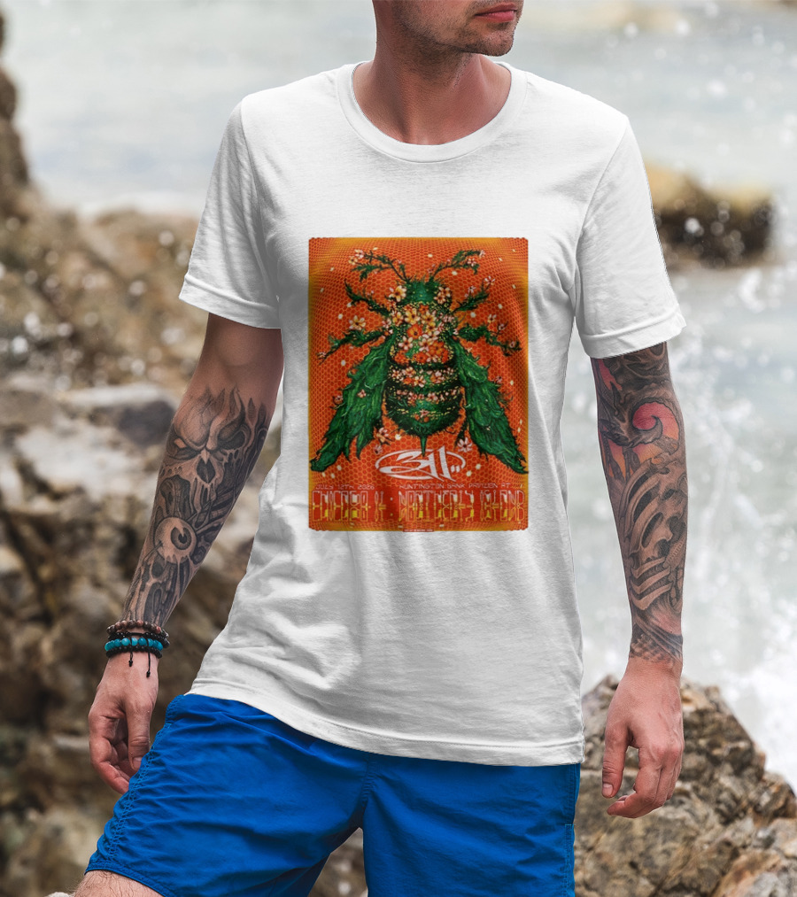 311 Chicago Illinois 2026 Huntington Bank Pavilion July 12 Floral Insect T-Shirt