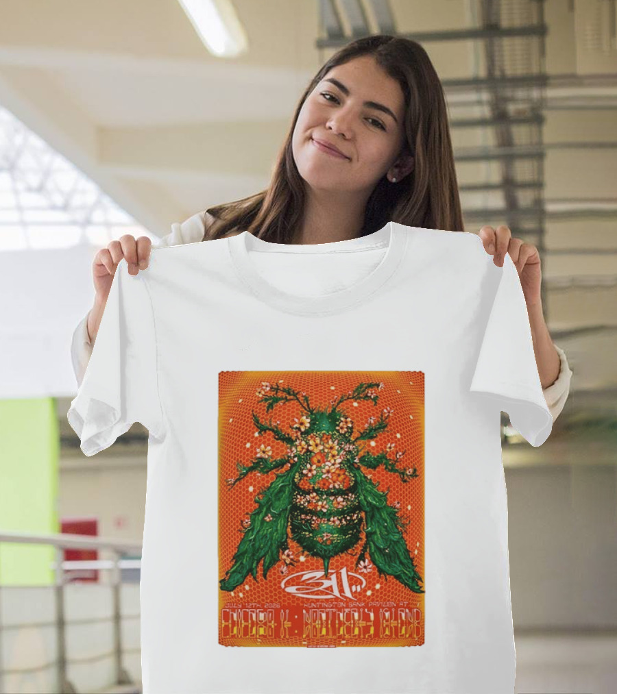 311 Chicago Illinois 2026 Huntington Bank Pavilion July 12 Floral Insect T-Shirt
