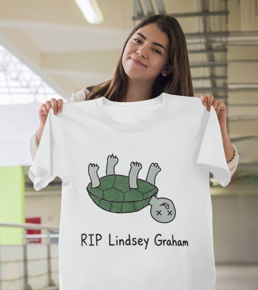 RIP Lindsey Graham Upside Down Turtle T-Shirt