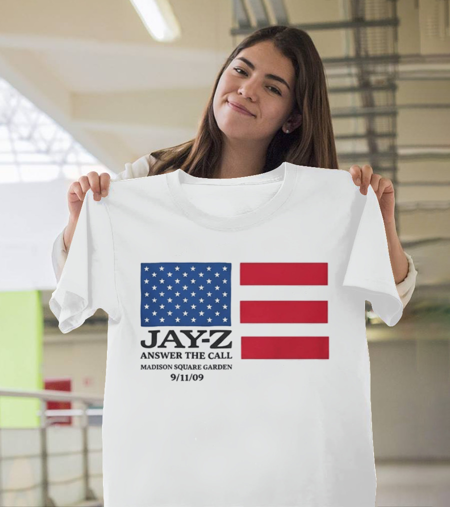 Jay Z Answer The Call Madison Square Garden 9/11/09 T-Shirt