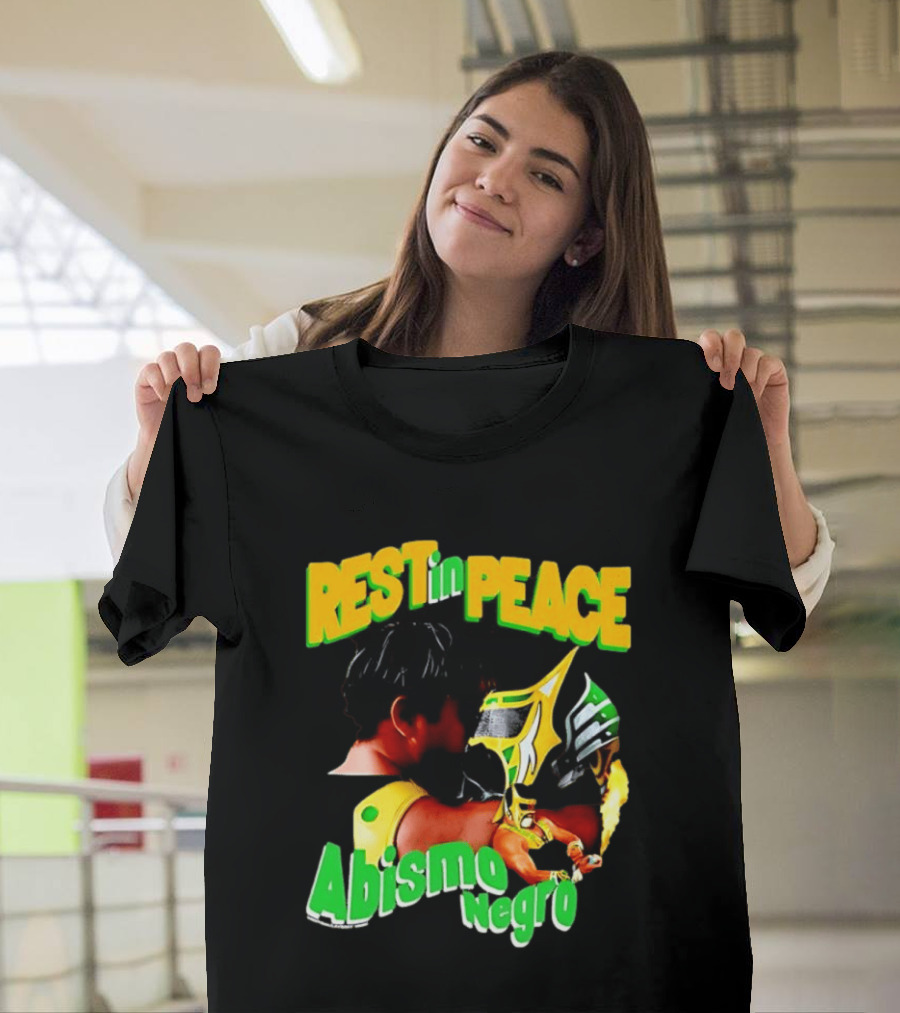 REST In PEACE Abismo Negro Lucha Libre AAA Professional Wrestling T-Shirt