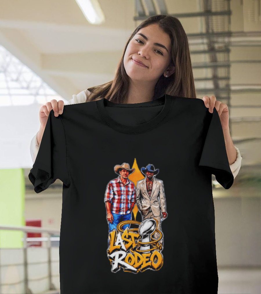 Ben Roethlisberger Hines Ward Last Rodeo Pittsburgh Steelers Iconic Farewell Cowboys NFL Champions T-Shirt