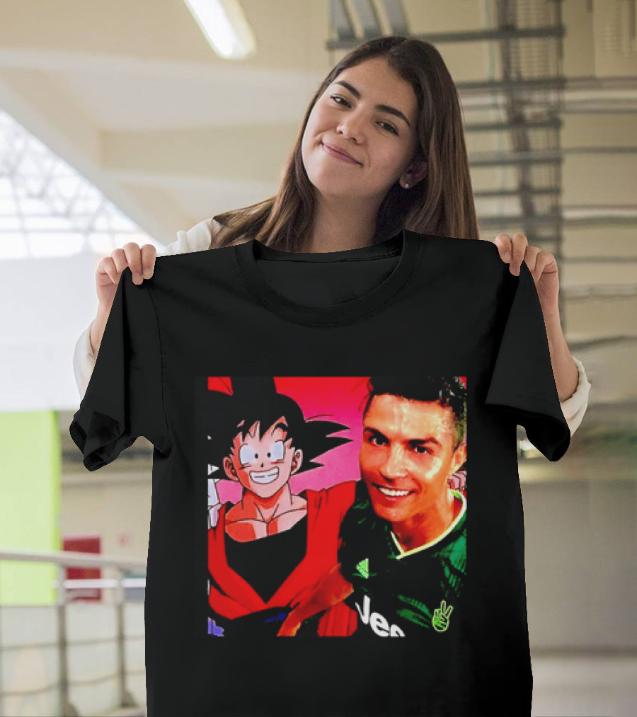 Goku Dragon Ball X Cristiano Ronaldo Juventus Collaboration T-Shirt