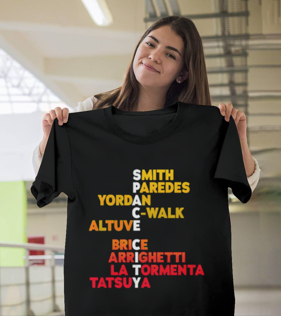 Houston Baseball 2026 Space City Names Smith Yordan Altuve T-Shirt