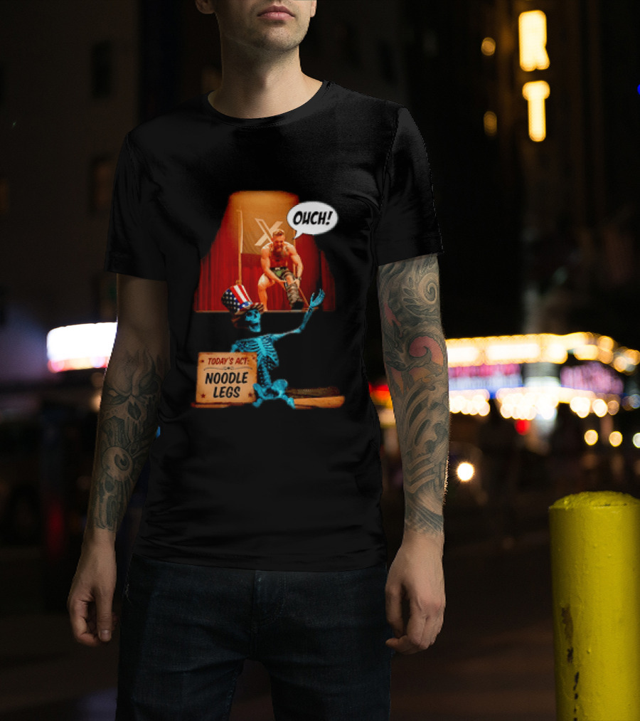 Conor McGregor One Minute Man Ouch Today's Act Noodle Legs Skeleton Comedy T-Shirt