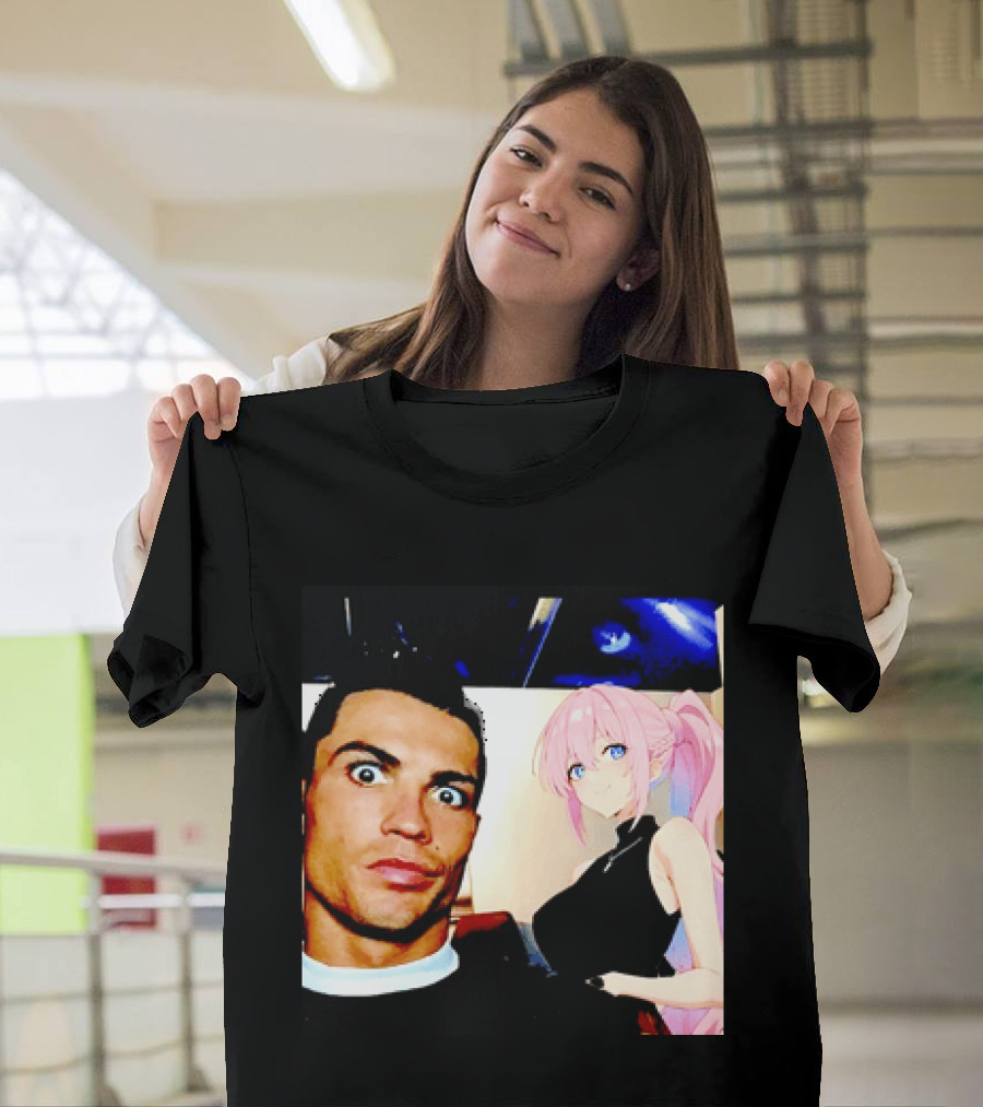 Cristiano Ronaldo Shikimori Anime Manga Collaboration T-Shirt