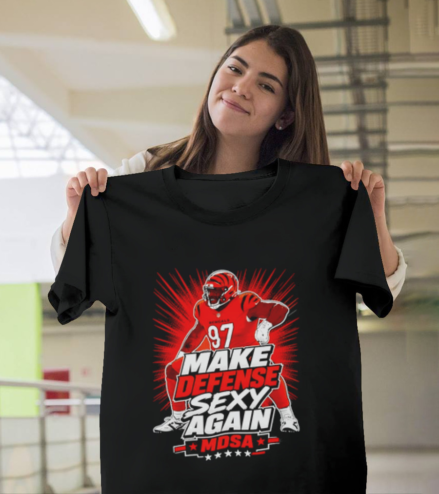 Kamron Neal Cincinnati Bearcats Make Defense Sexy Again MDSA Football 97 T-Shirt
