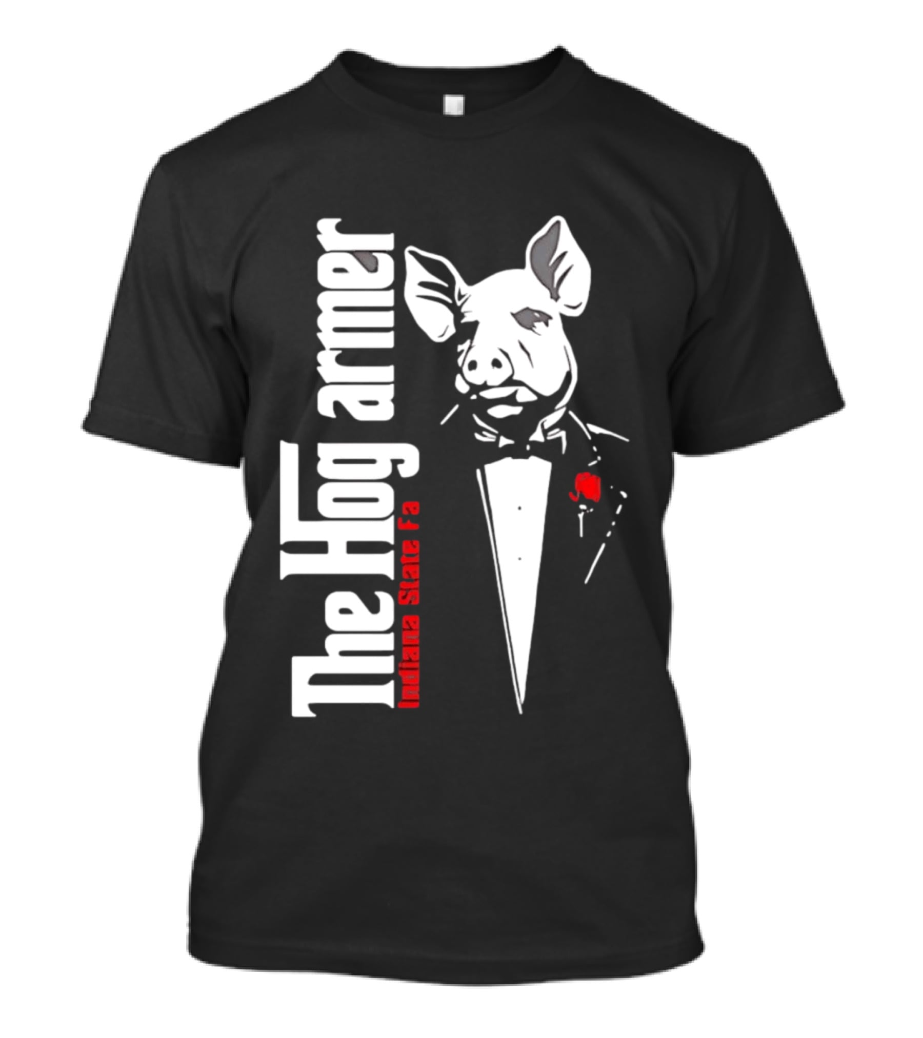 The Hogfarmer Indiana State Fair Pig Tuxedo T-Shirt