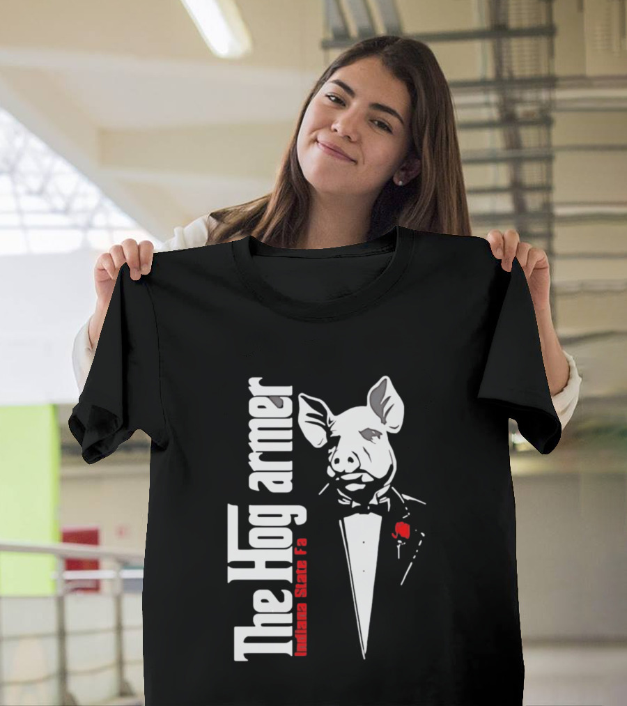 The Hogfarmer Indiana State Fair Pig Tuxedo T-Shirt