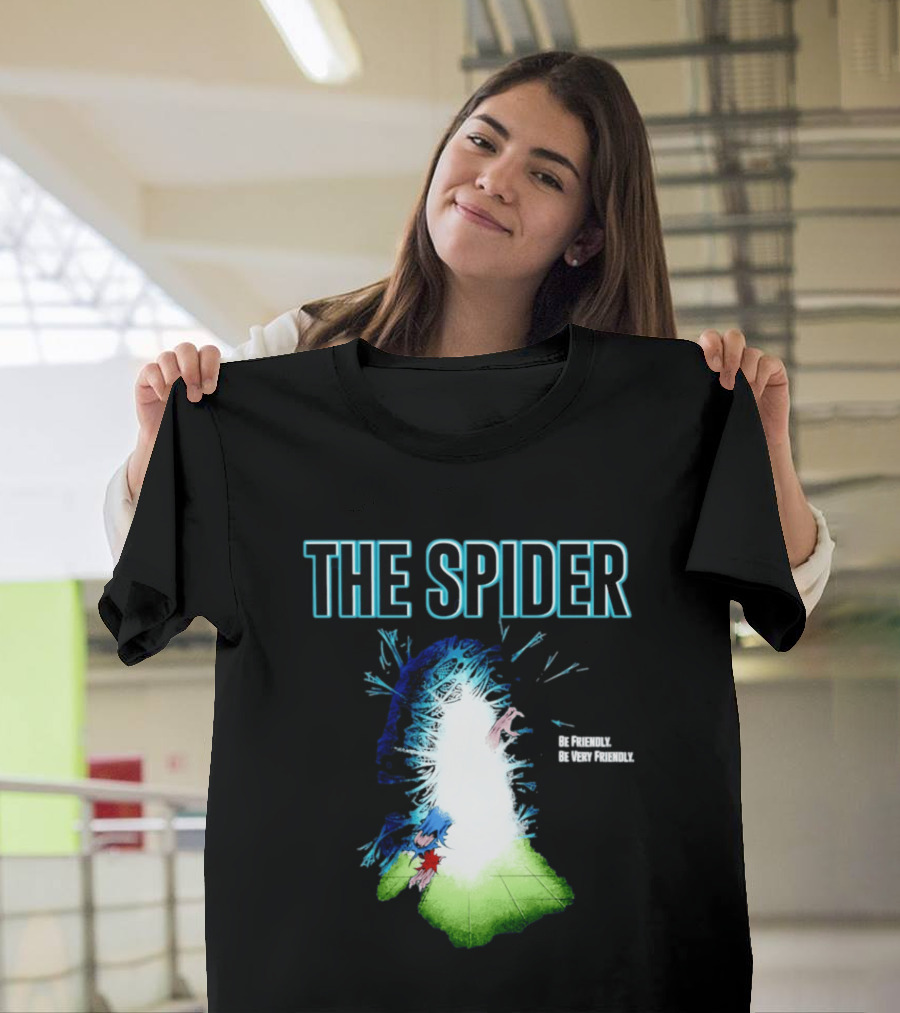 The Spider Be Friendly Be Very Friendly Comic Explosion T-Shirt
