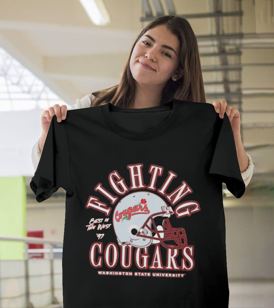 Fighting Cougars Washington State University Best In The West '97 T-Shirt