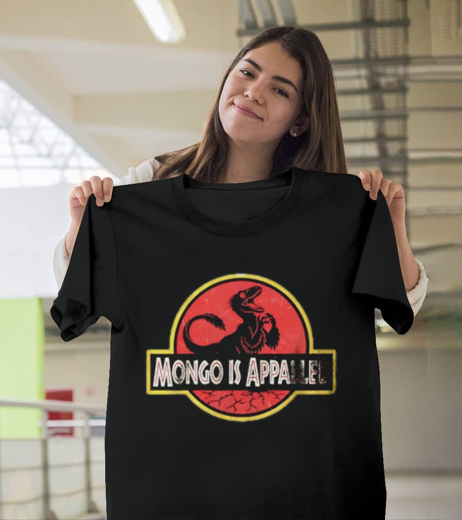 Mongo Is Appalled Dinosaur Red Circle T-Shirt