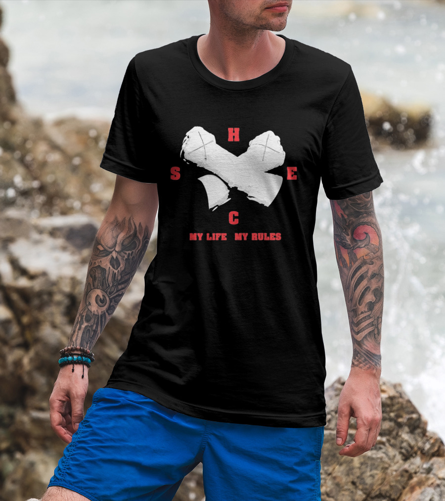 HSEC Crossed Axes My Life My Rules T-Shirt