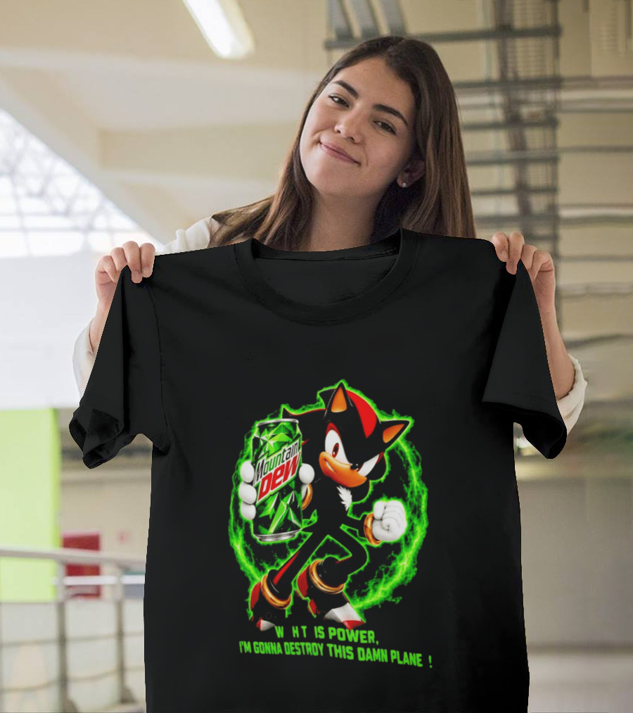 Mountain Dew Power Shadow Destroy This Damn Planet T-Shirt