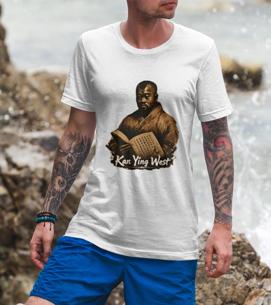 Kan Ying West Book Meme Kanye Mashup T-Shirt