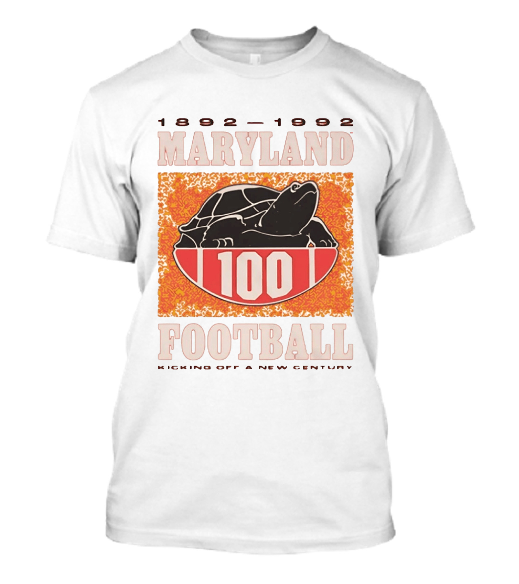 Maryland Football 1892 1992 Centennial Kicking Off A New Century Terps Turtle T-Shirt