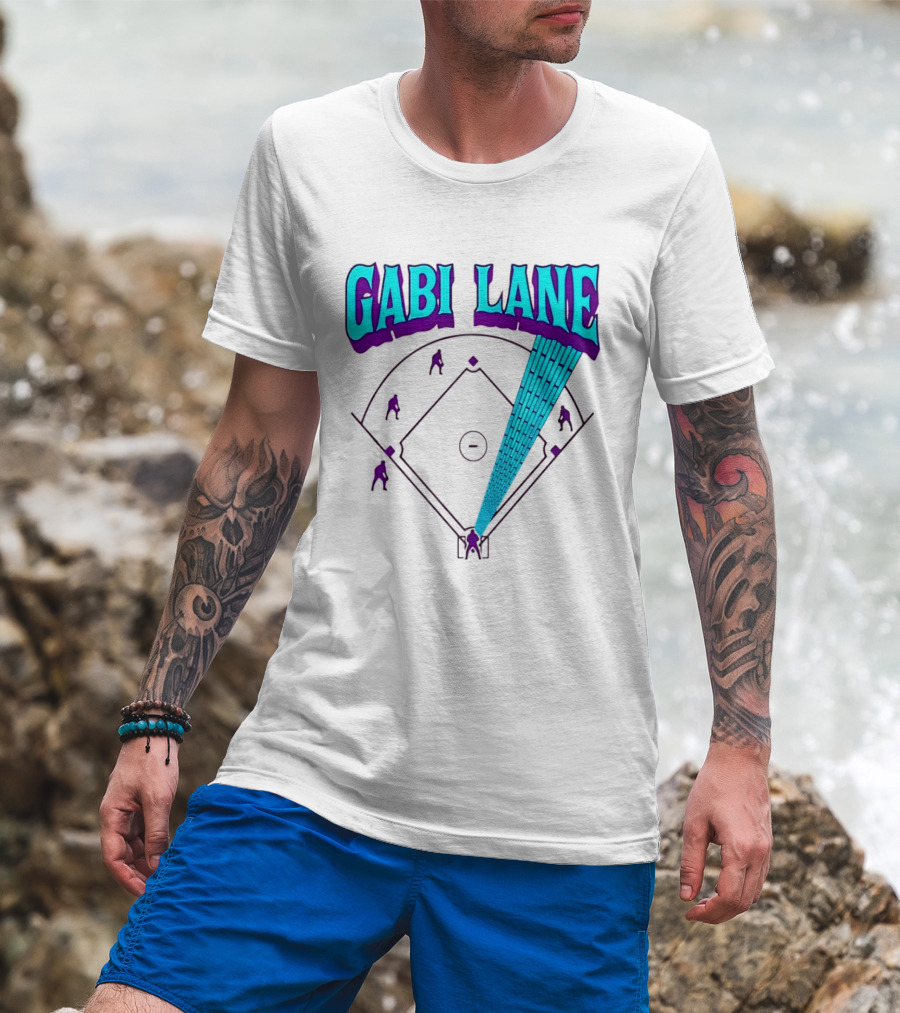 Gabi Lane Home Run Baseball Diamond T-Shirt