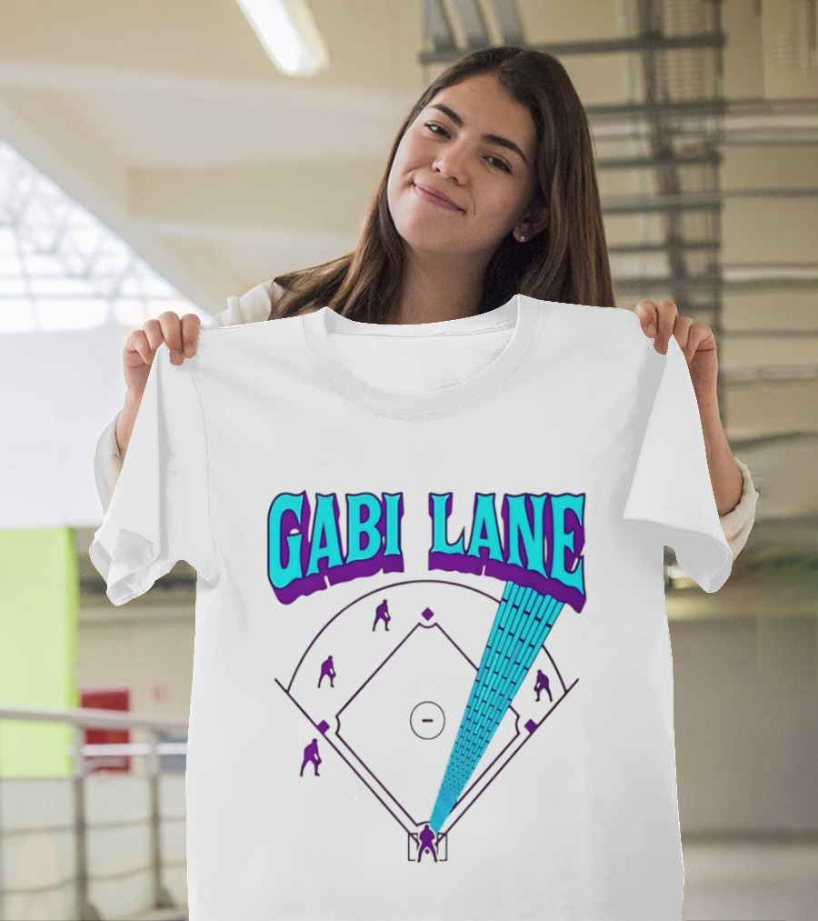Gabi Lane Home Run Baseball Diamond T-Shirt