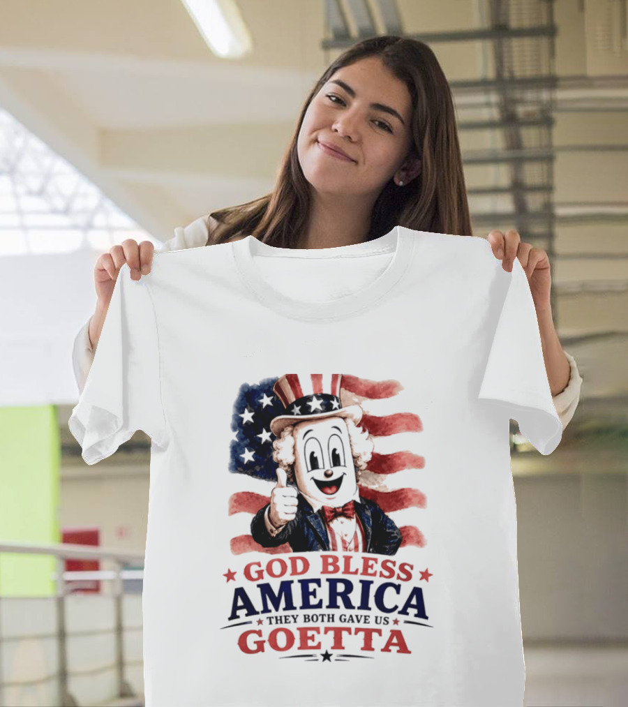 God Bless America They Both Gave Us Goetta USA Flag T-Shirt