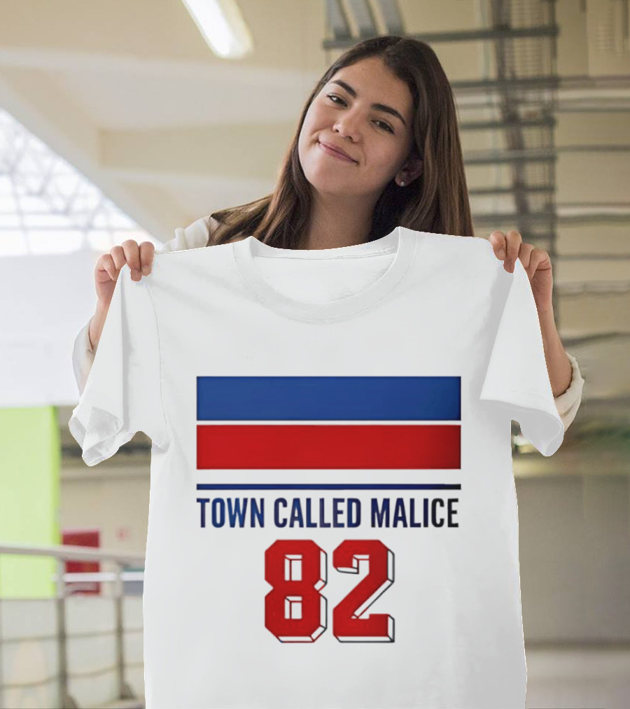 The Jam Town Called Malice 82 Red And Blue Bars T-Shirt