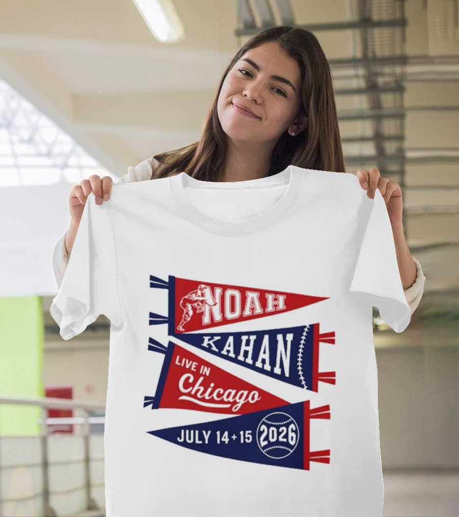Noah Kahan Wrigley Field Chicago July 14 15 2026 Event Pennant T-Shirt