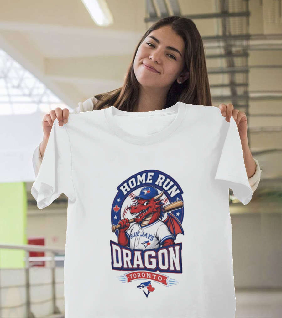 Toronto Blue Jays Home Run Dragon Baseball Toronto T-Shirt