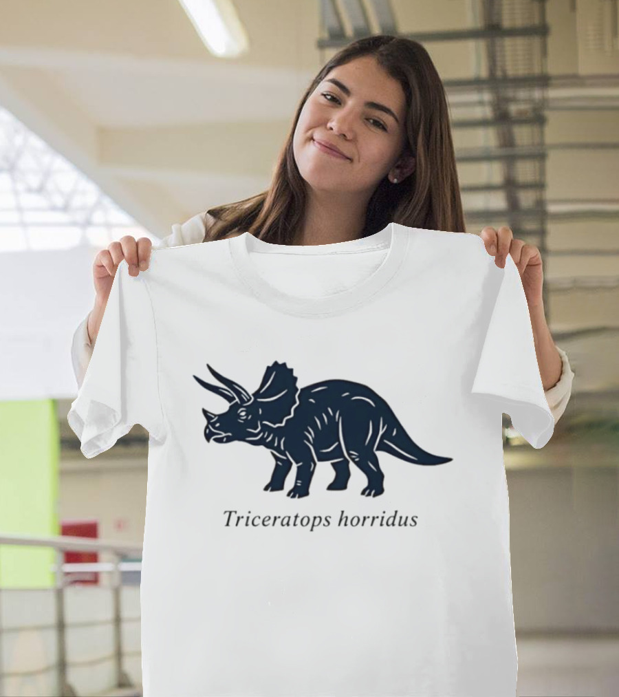 Triceratops Horridus Dinosaur Prehistoric Animal Paleontology Biology Science T-Shirt