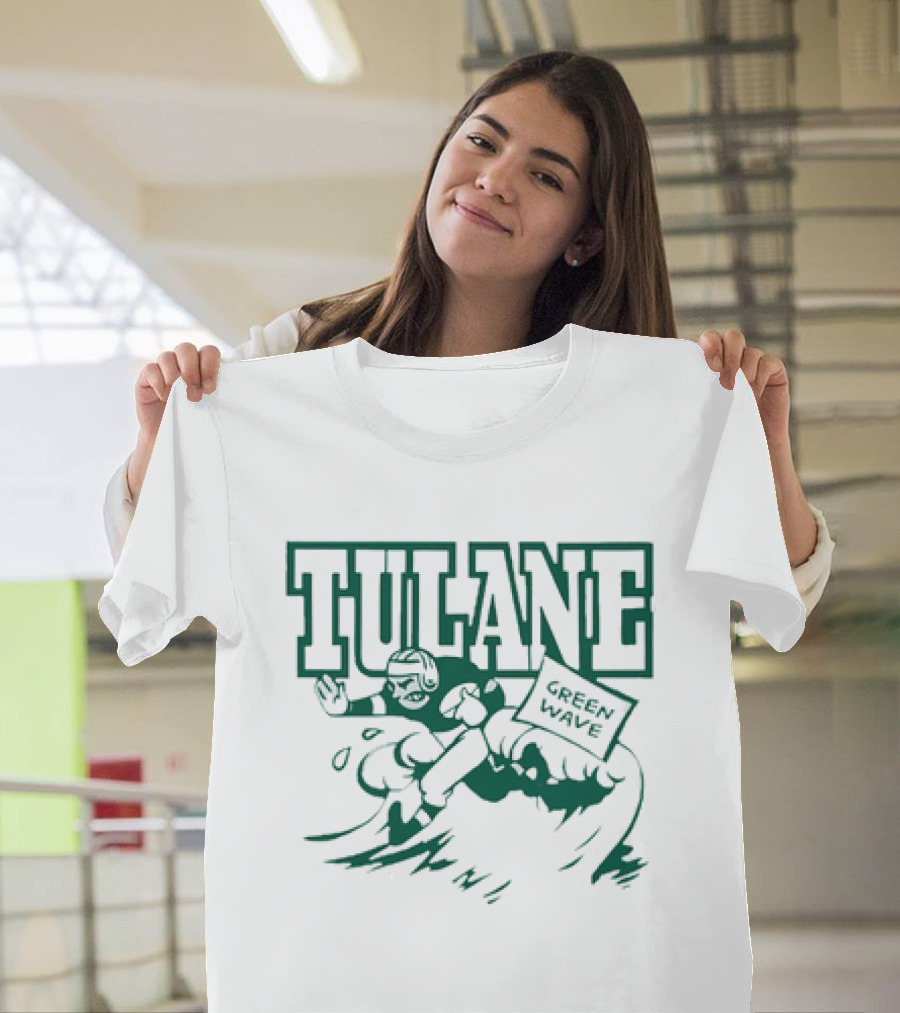 Tulane Green Wave Vintage Football Team T-Shirt