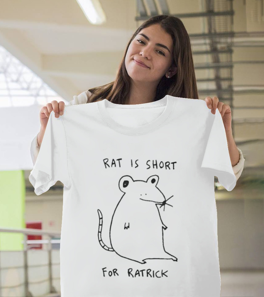 RAT IS SHORT FOR RATRICK White Sketch T-Shirt